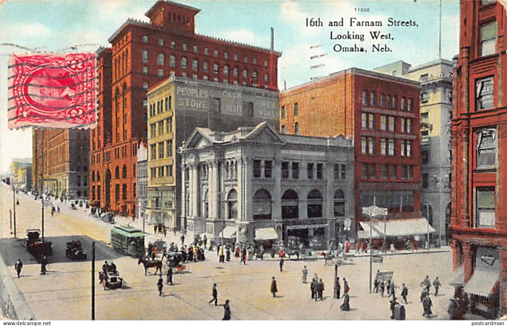 Usa - OMAHA (NE) 16th and Farnam Streets looking West
