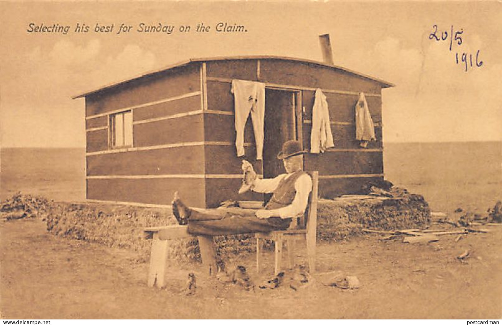 Usa - RAPID CITY (SD) Selecting his best for Sunday on the Claim - Publ. S. A. Longnecker & Co. 1185