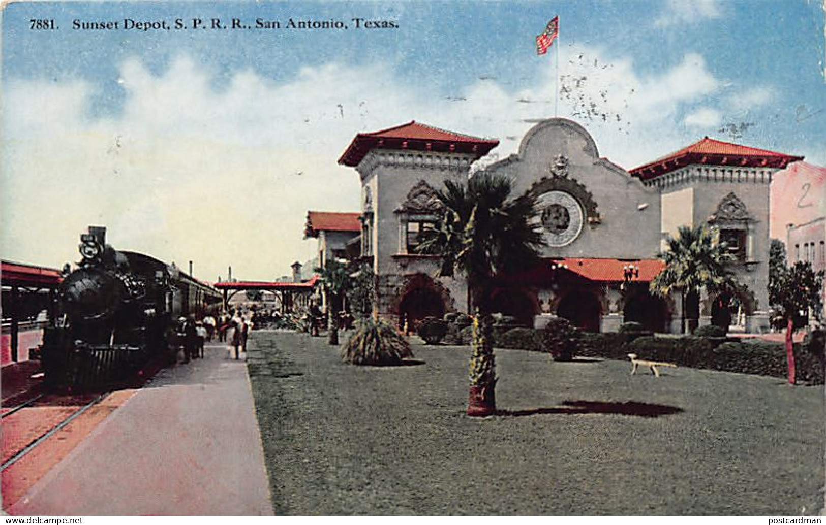 Usa - SAN ANTONIO (TX) Sunset Depot - S.P.R.R. Railroad