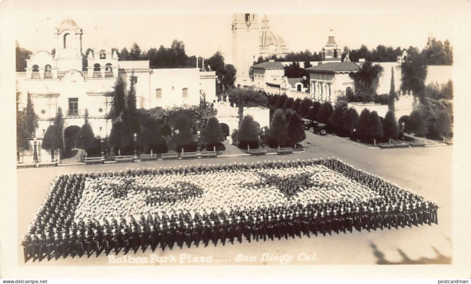Usa - SAN DIEGO (CA) Balboa Park Plaza - PHOTOGRAPH Postcard size