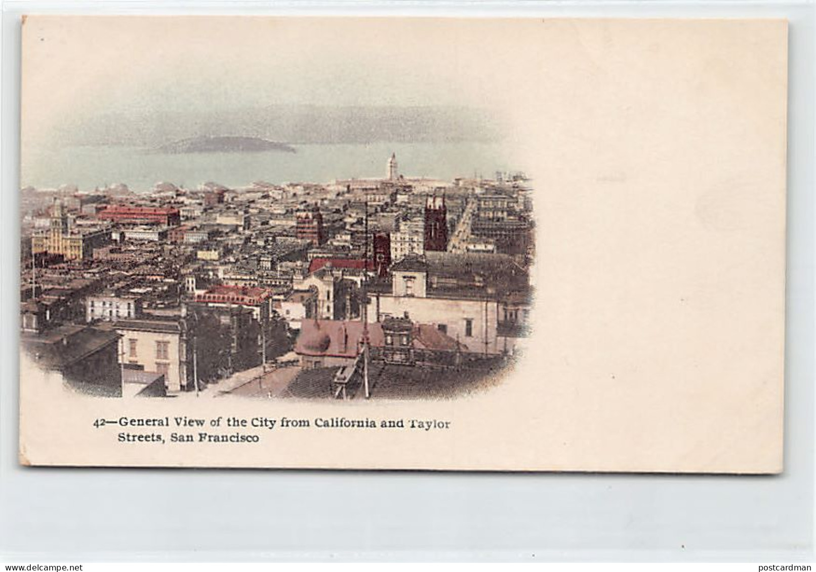 Usa - SAN FRANCISCO (CA) General view of the city from California and Taylor Streets - Private Mailing Card