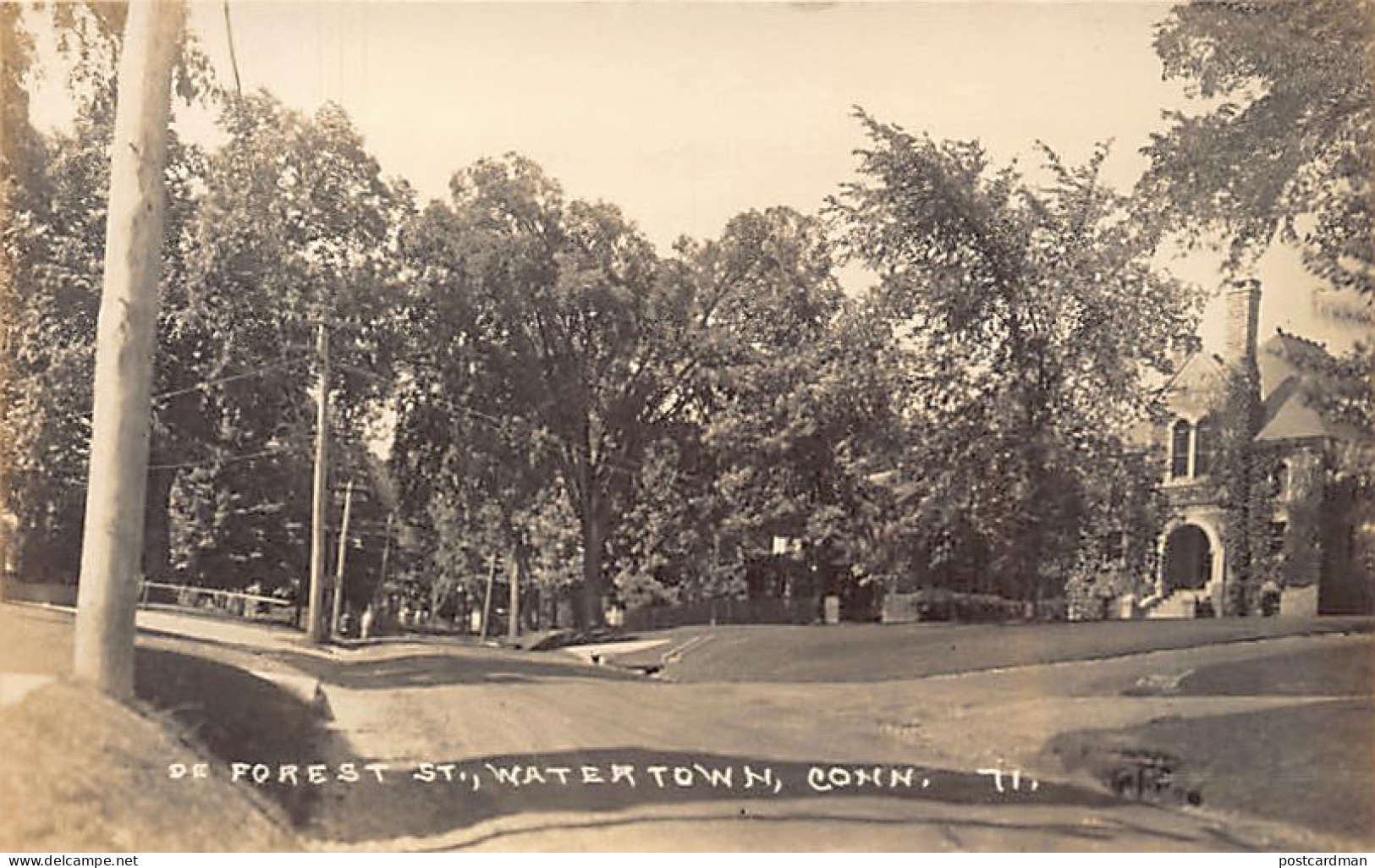 Usa - WATERTOWN (CO) Forest Street - REAL PHOTO Eastern Illustrationg Co.