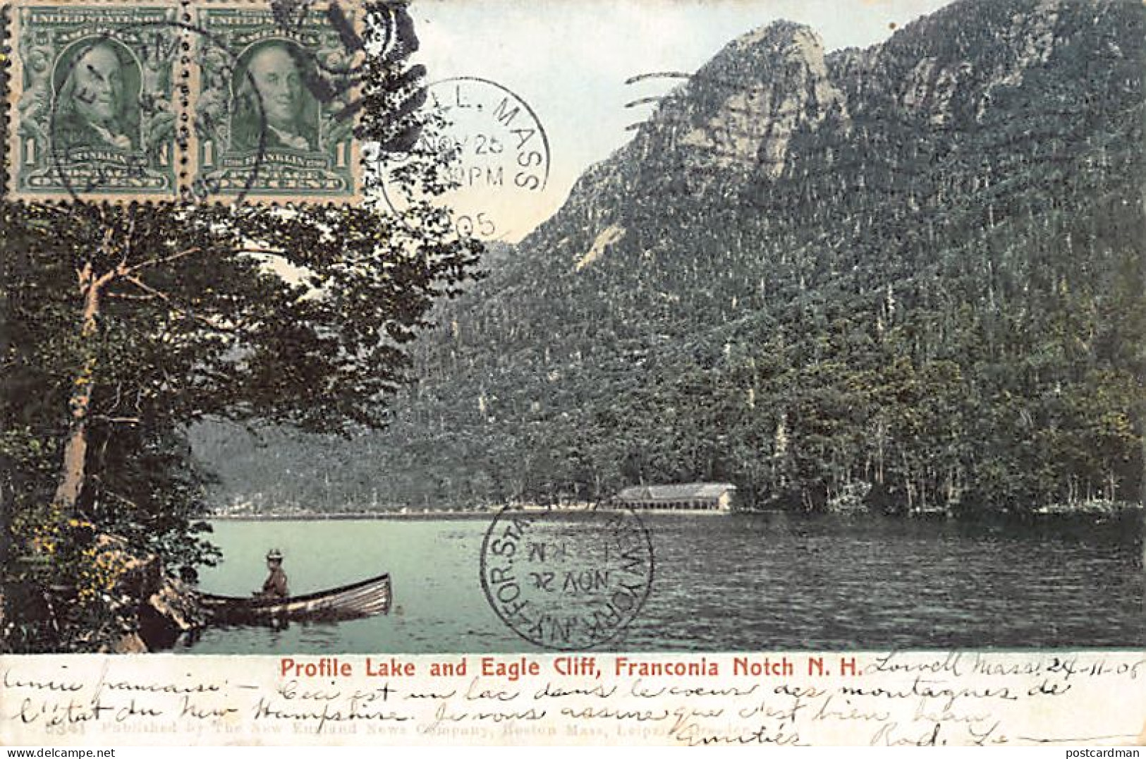 Usa - WHITE MOUNTAINS (NH) Franconia Notch - Profile Lake and Eagle Cliff
