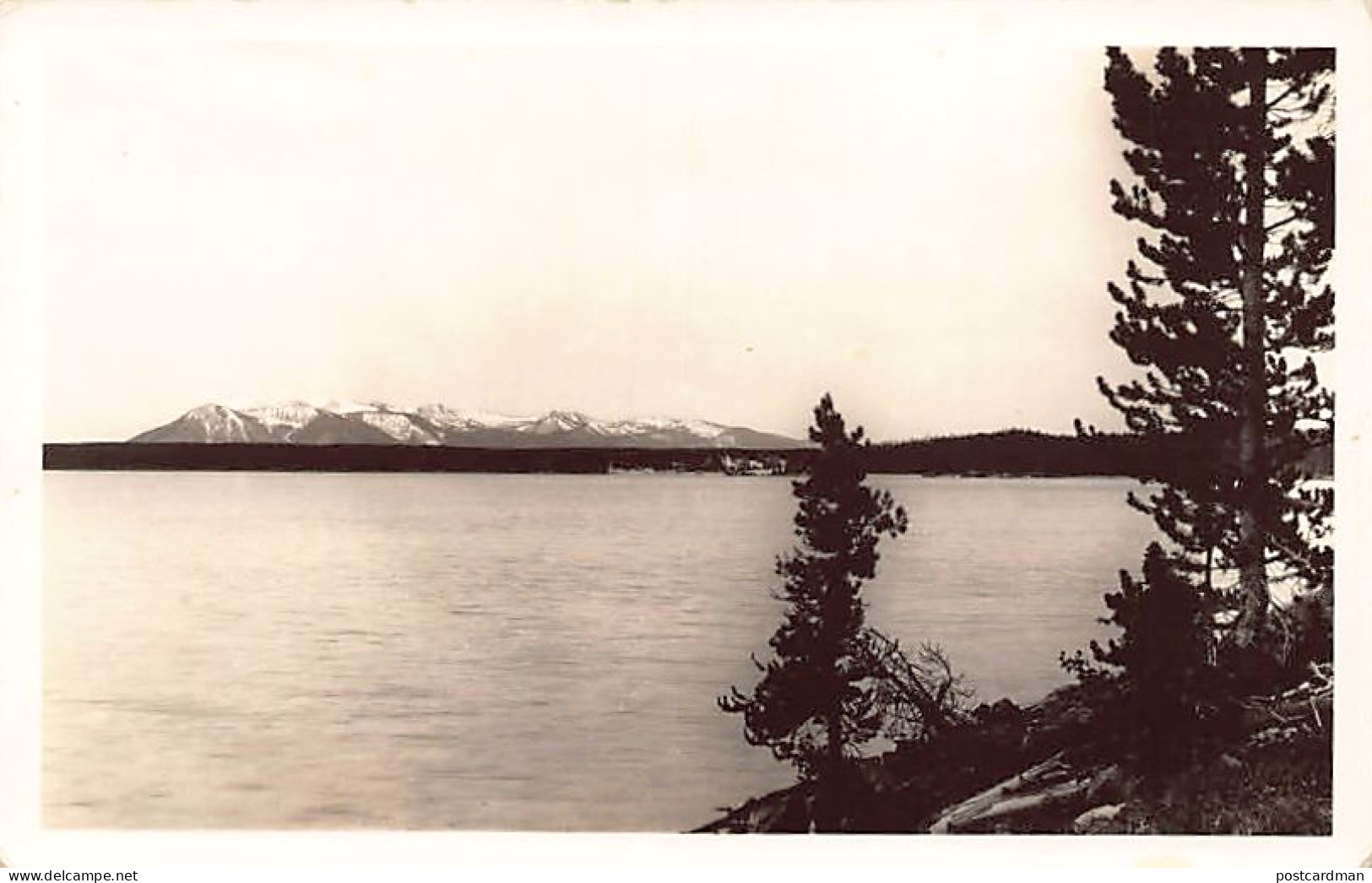 Usa - YELLOWSTONE (WY) Yellowstone Lake - Sheridan Mountain - REAL PHOTO