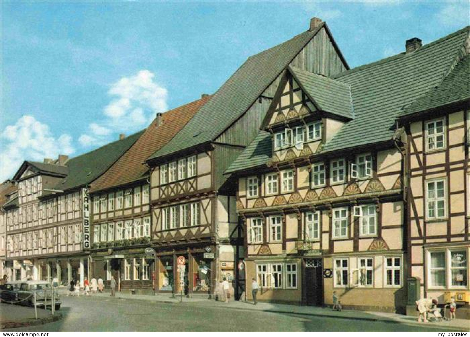 Uslar Solling Langestrasse Fachwerkhaeuser
