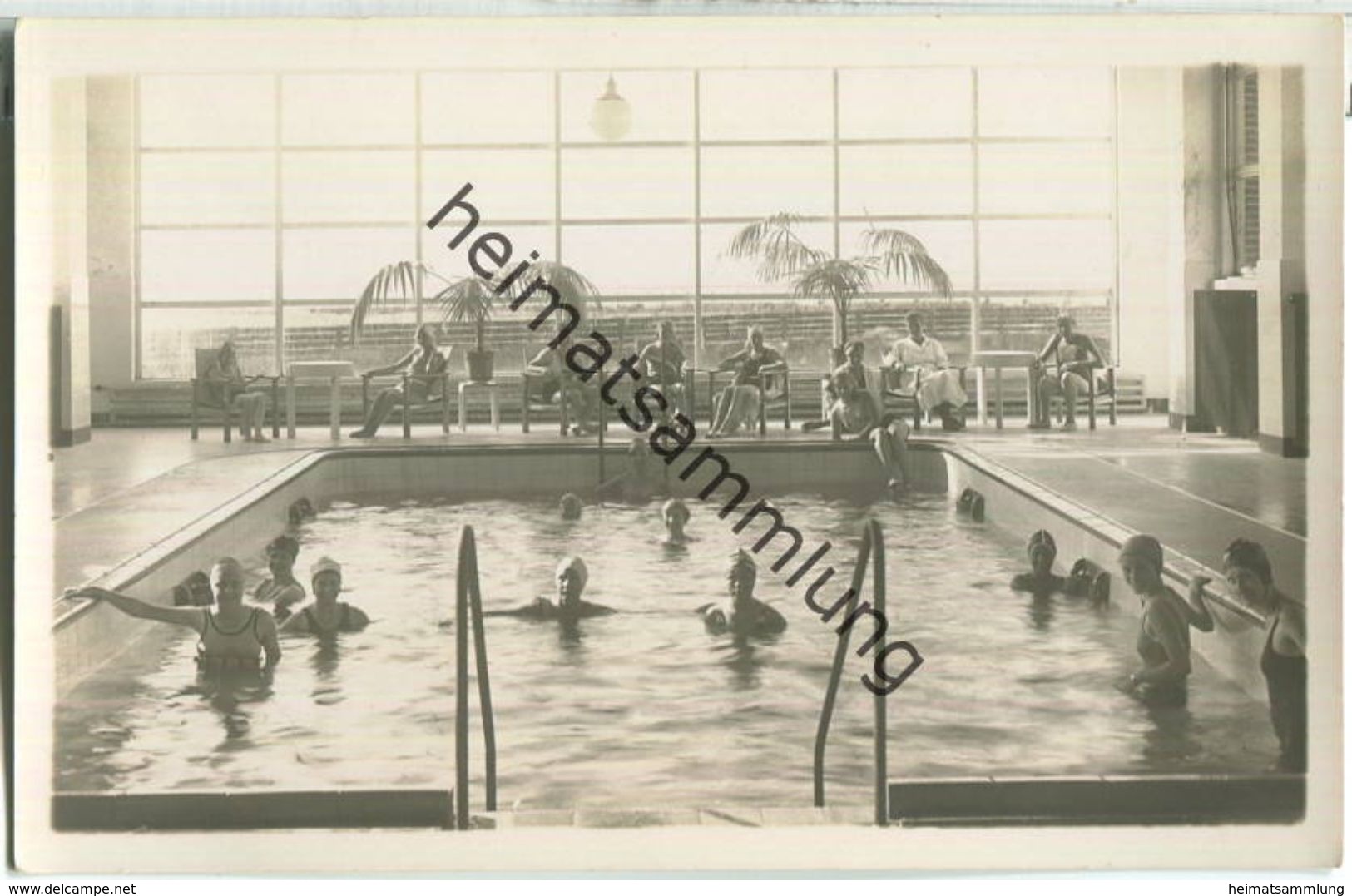 Utersum auf Föhr - Nordseekurheim - Schwimmhalle - Foto-Ansichtskarte