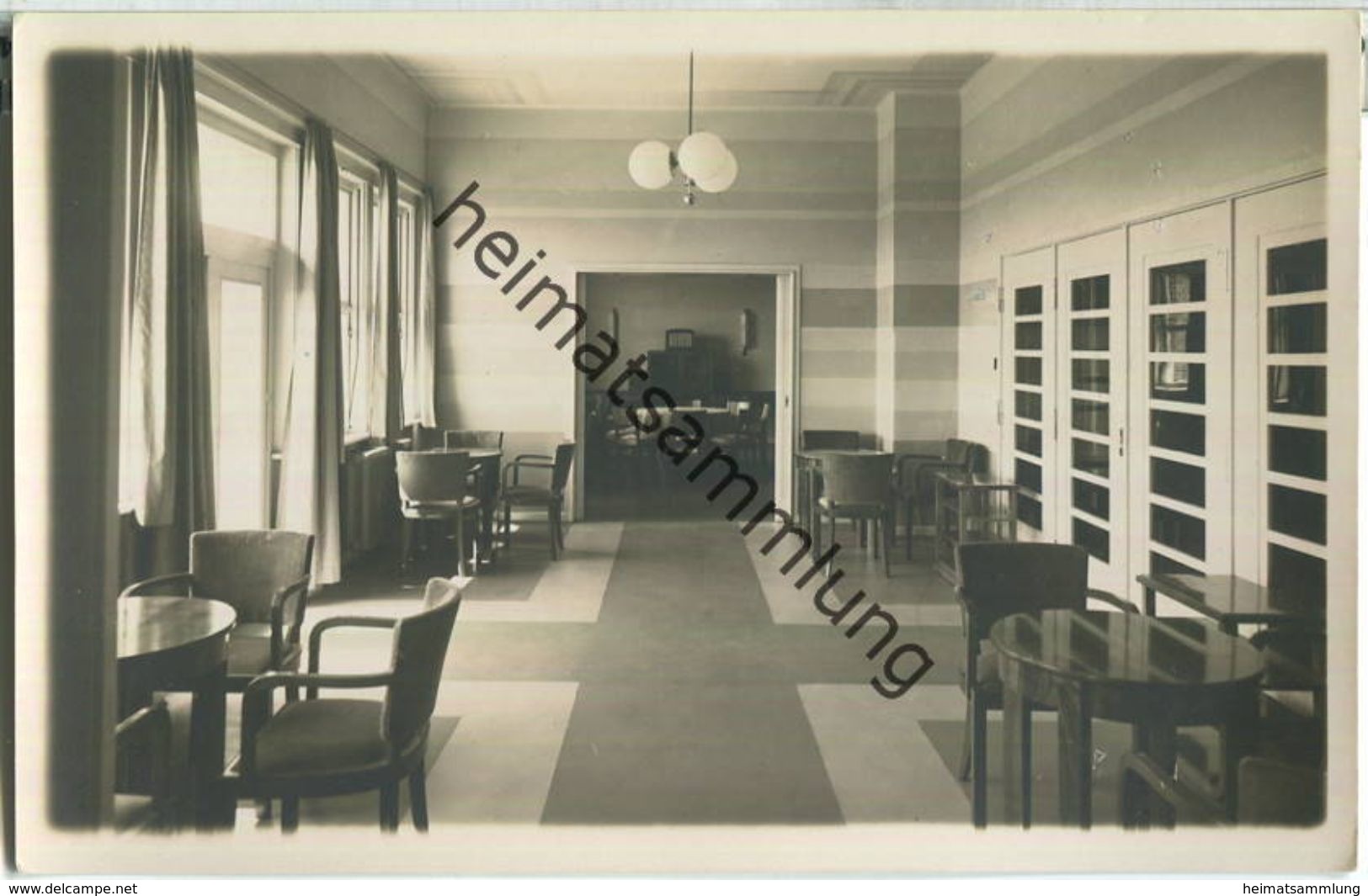 Utersum auf Föhr - Nordseekurheim - Tagesraum - Foto-Ansichtskarte