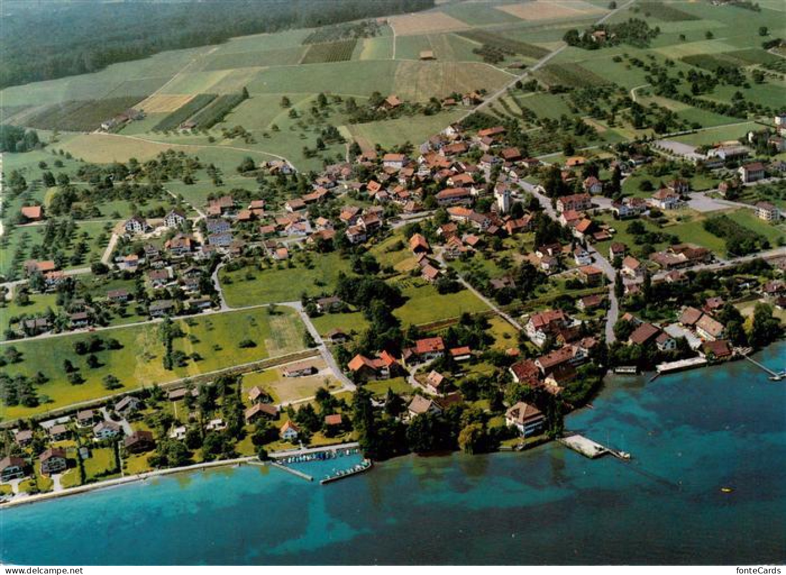 Uttwil Fliegeraufnahme am Bodensee