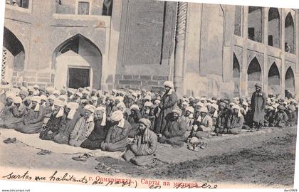 Asie - Ouzbékistan - SAMARCANDE - Sartes (Sogdiens) à la Prière - Religion