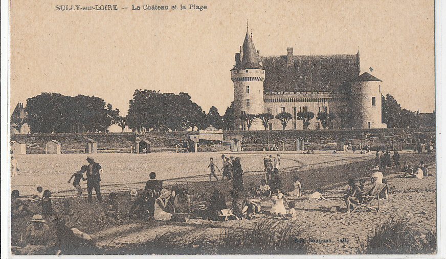 V 863 /CPA   SULLY SUR LOIRE(45)  LE CHATEAU ET LA PLAGE