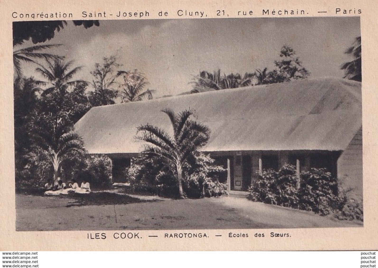 V9- ILES  COOK - RAROTONGA - ECOLES  DES  SOEURS  - ( 2 SCANS )