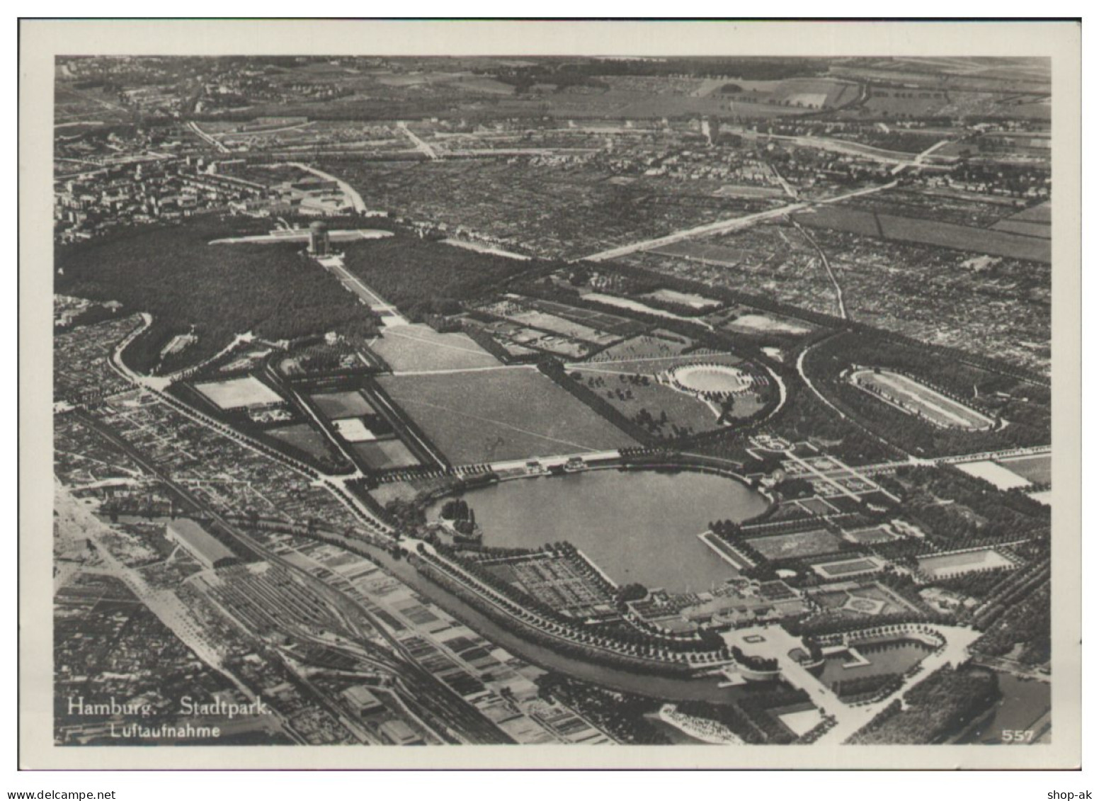 V9564/ Hamburg Stadtpark Winterhude Foto AK ca.1935