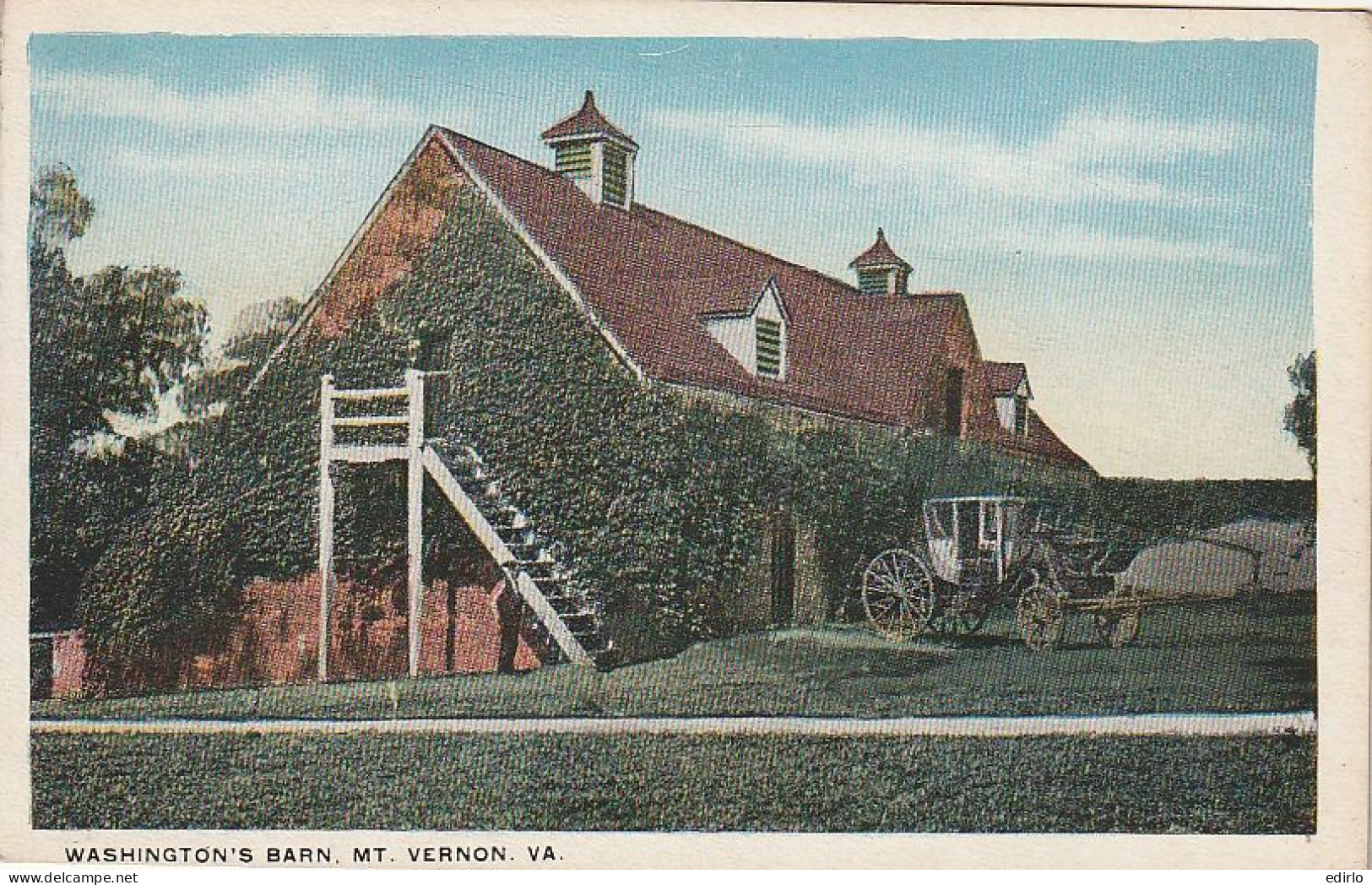***  VA ****   VIRGINIA --  WASHINGTON BARN MT VERNON  written TTB