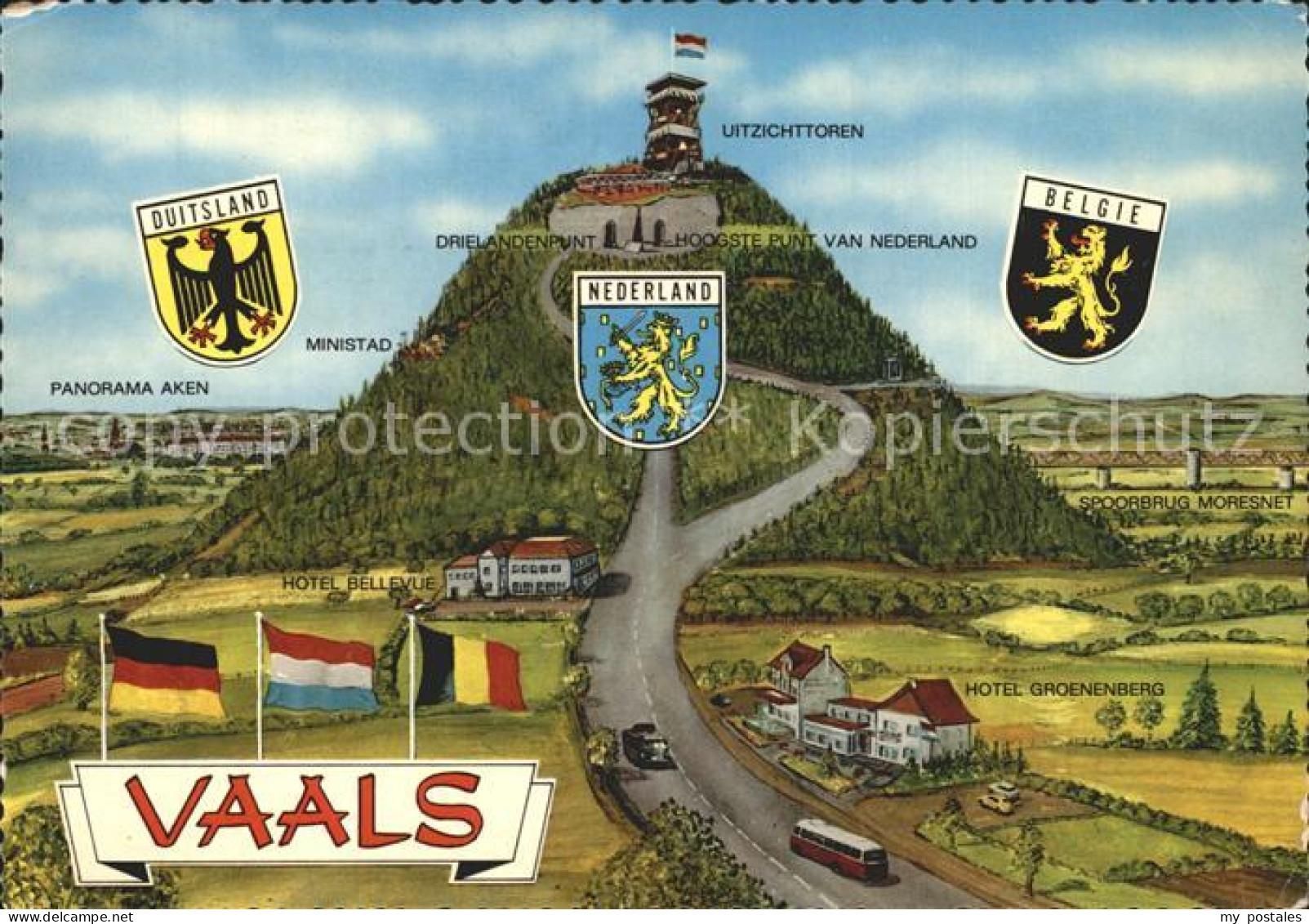 Vaals Uitzichttoren Ministad Aken Grenze Duitsland Nederland Belgie