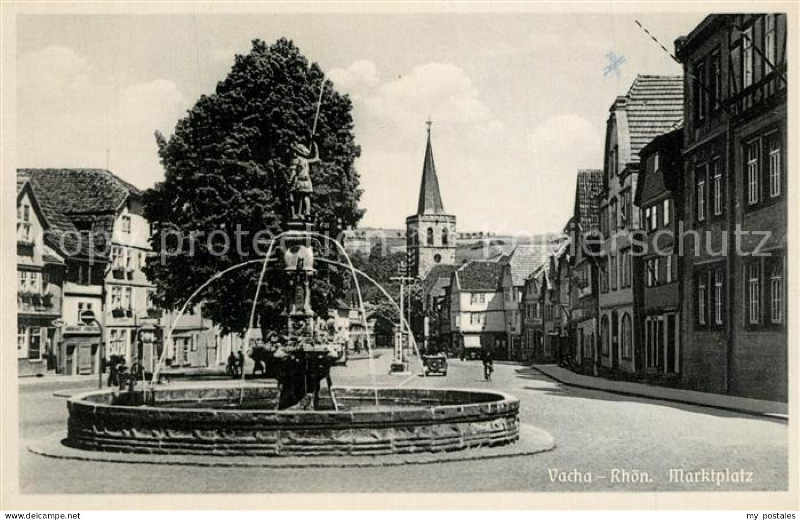 Vacha Marktplatz Brunnen