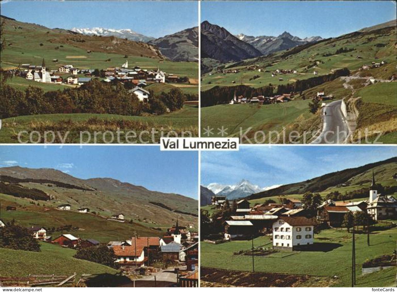 Val Lumnezia Degen Ringelspitze Vignon Piz Terri Rumein und Vattiz