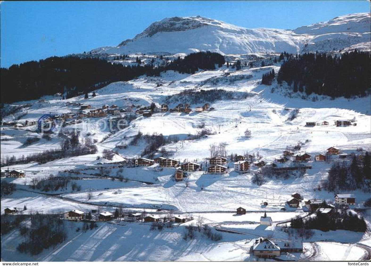 Valata Surcuolm Piz Mundaun Skigebiet