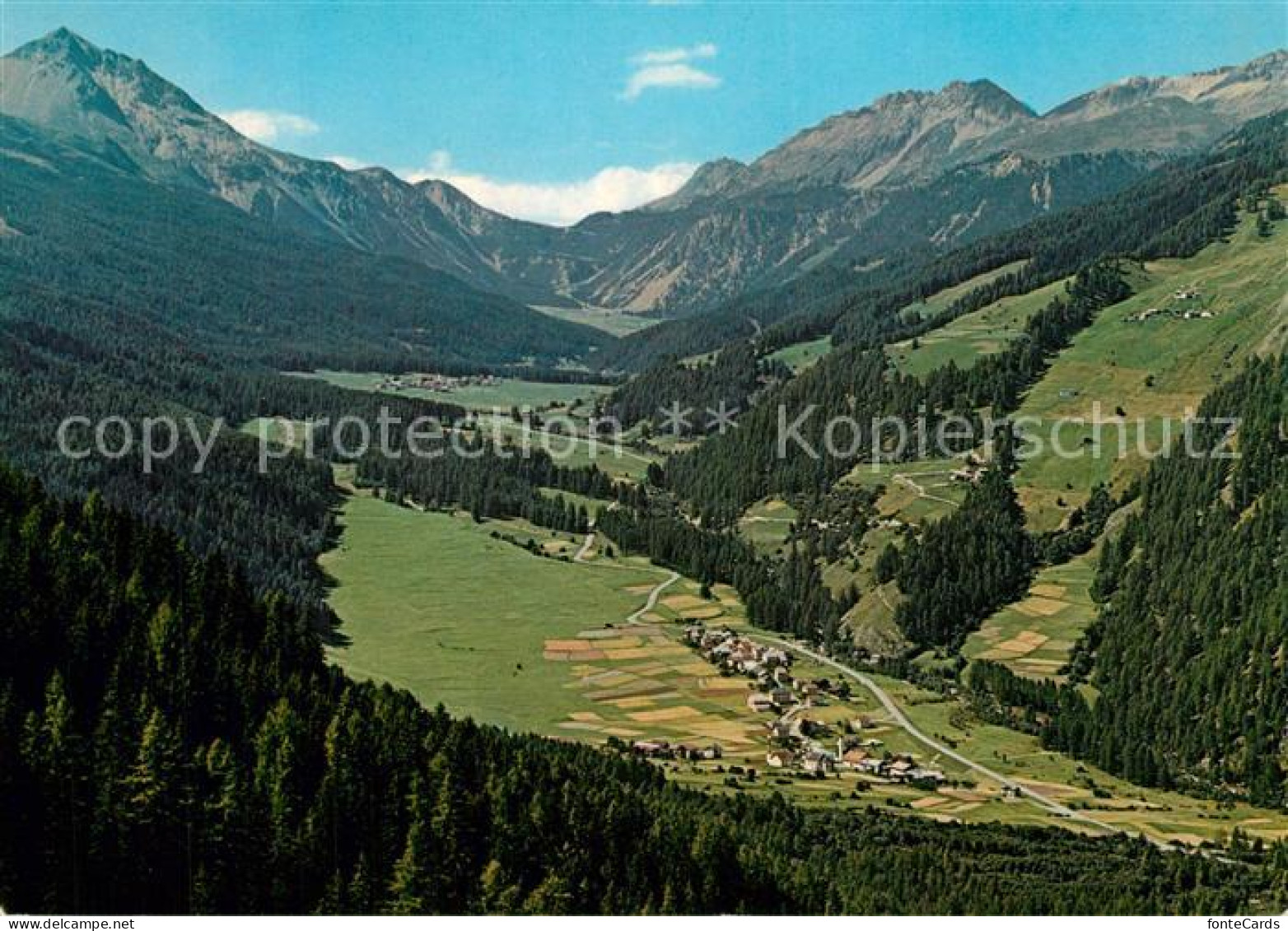 Valchava mit Fuldera Piz d’Aint und Ofenpass