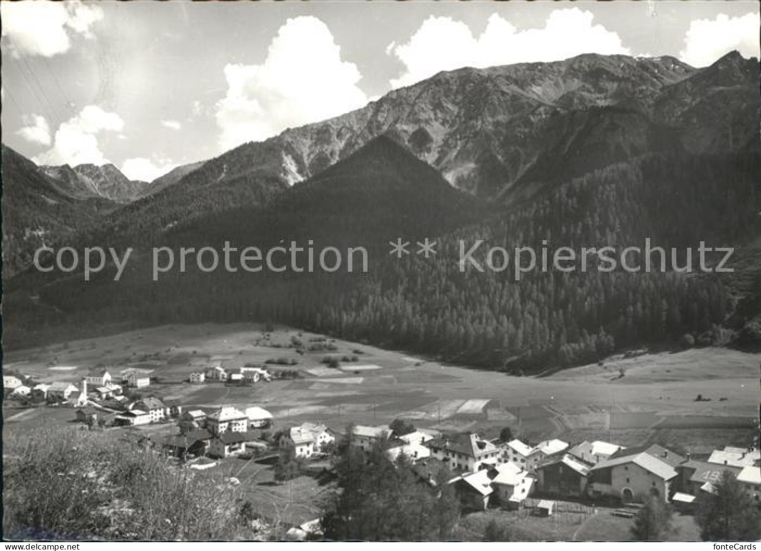 Valchava mit Umbrail Piz Lad und Piz Mezdi