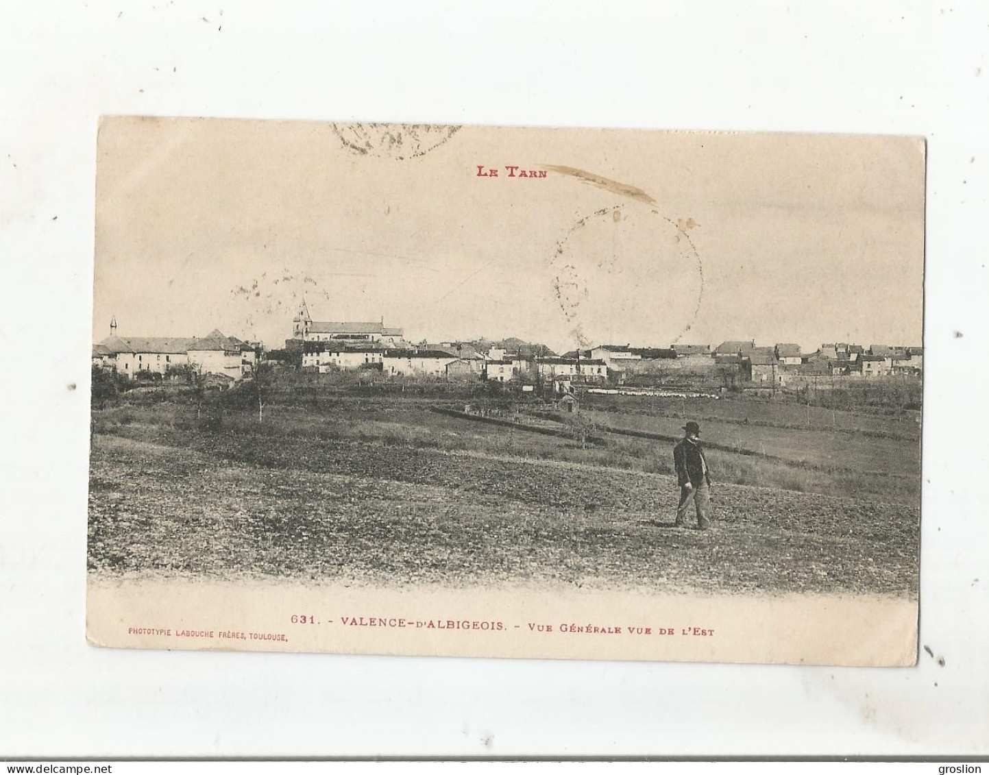 VALENCE D'ALBIGEOIS 631 LE TARN VUE GENERALE VUE DE L'EST