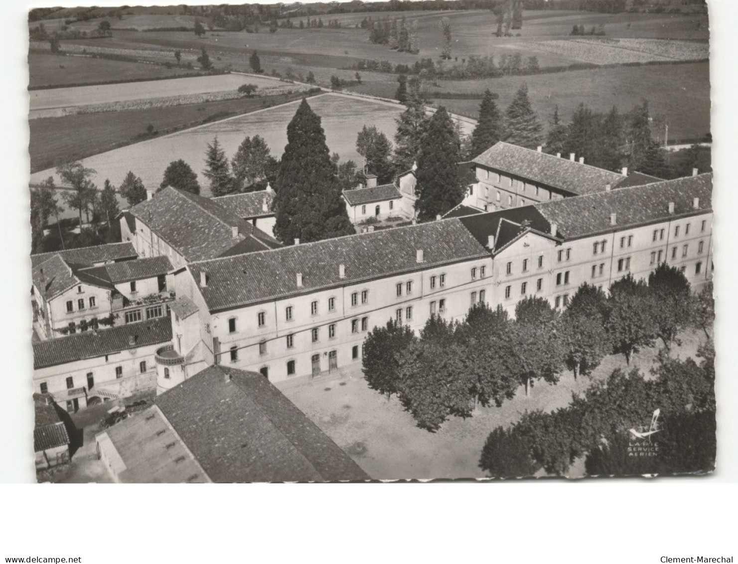 VALENCE-D'ALBIGEOIS: le sémminaire vue aérienne 10x15 - très bon état