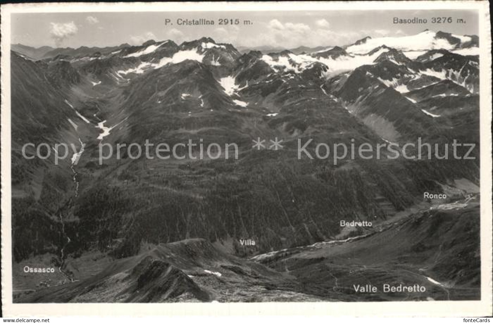 Valle Bedretto mit Ossasco Villa Bedretto Ronco