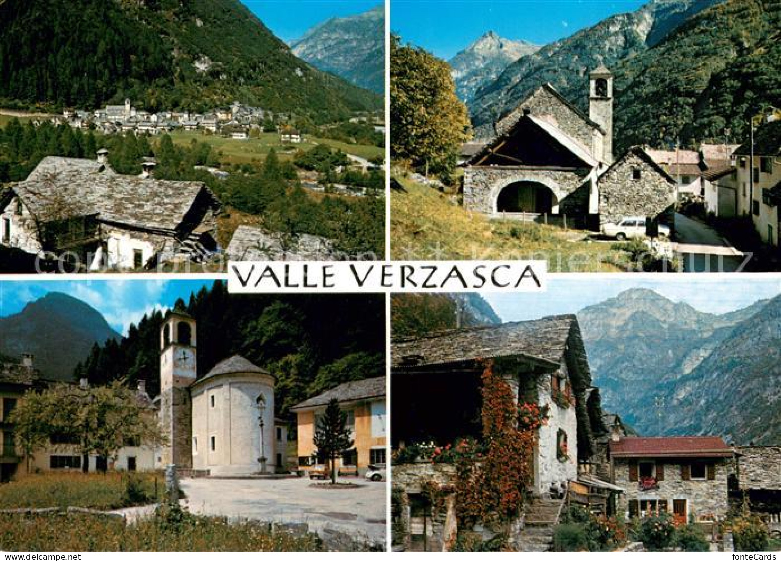 Valle Verzasca Motive aus Brione Sonogno Frasco Lavertezzo