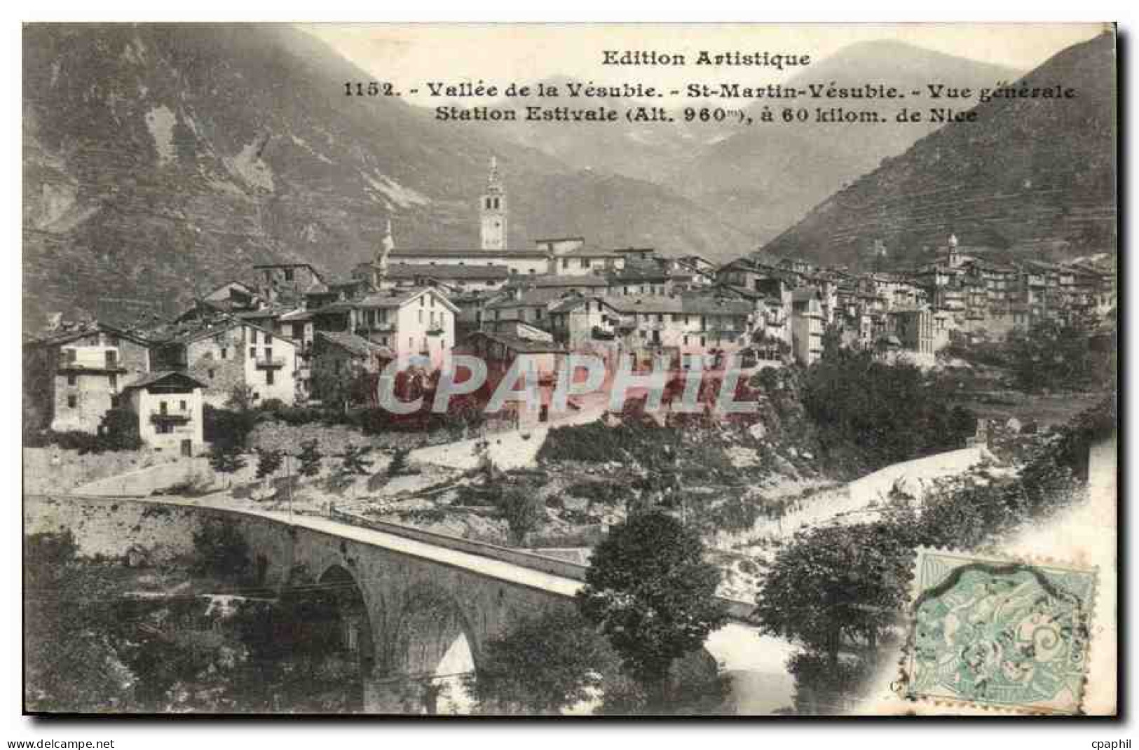 Vallee de la Vesubie CPA Saint Martin Vesubie Vue generale