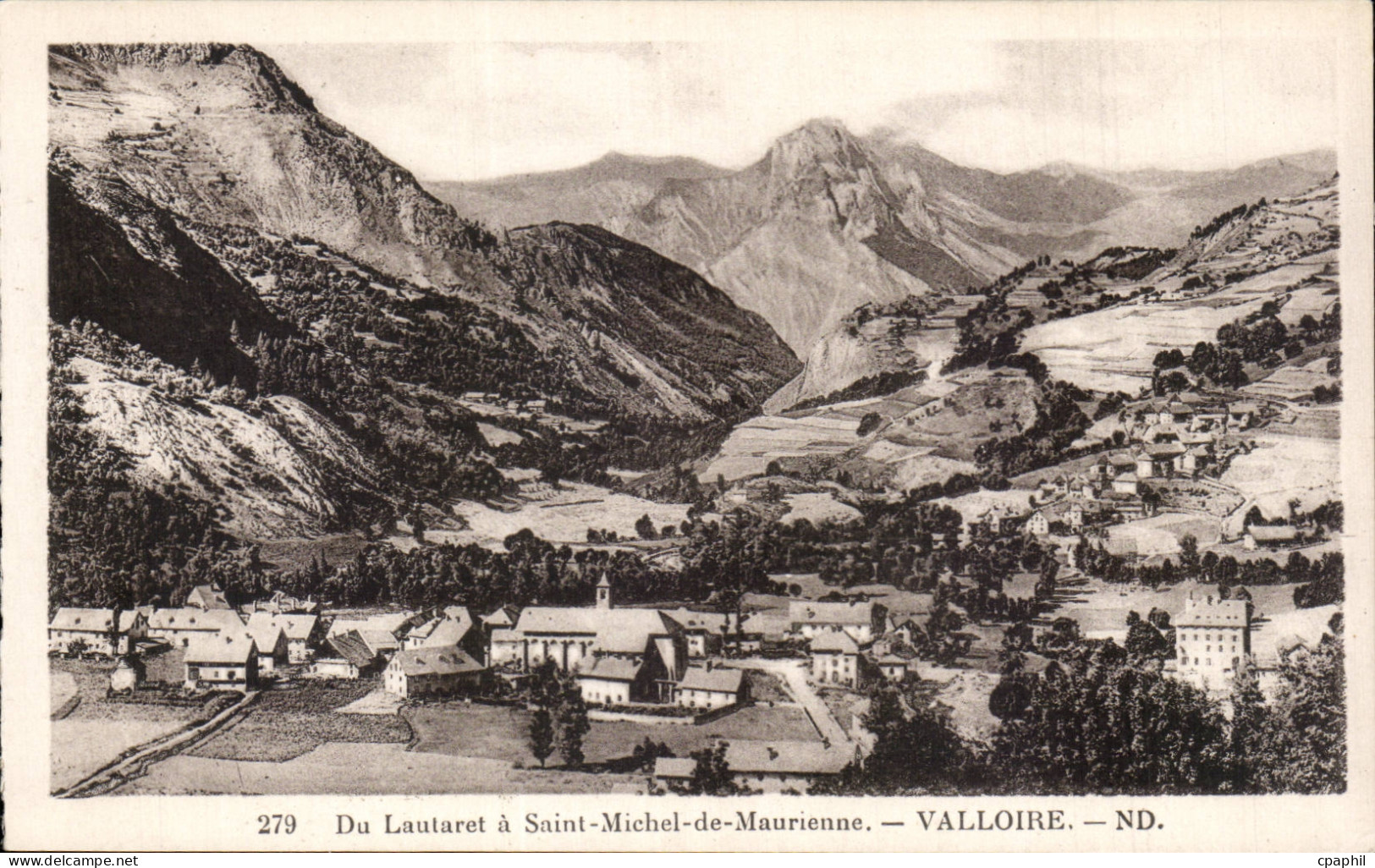 Valloire - Du Lauteret a Saint Michel de Maurienne - Vue Generale - CPA