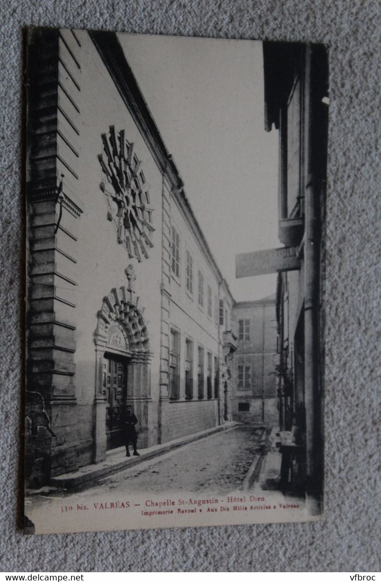 Valréas, chapelle saint Augustin, hôtel Dieu, Vaucluse 84