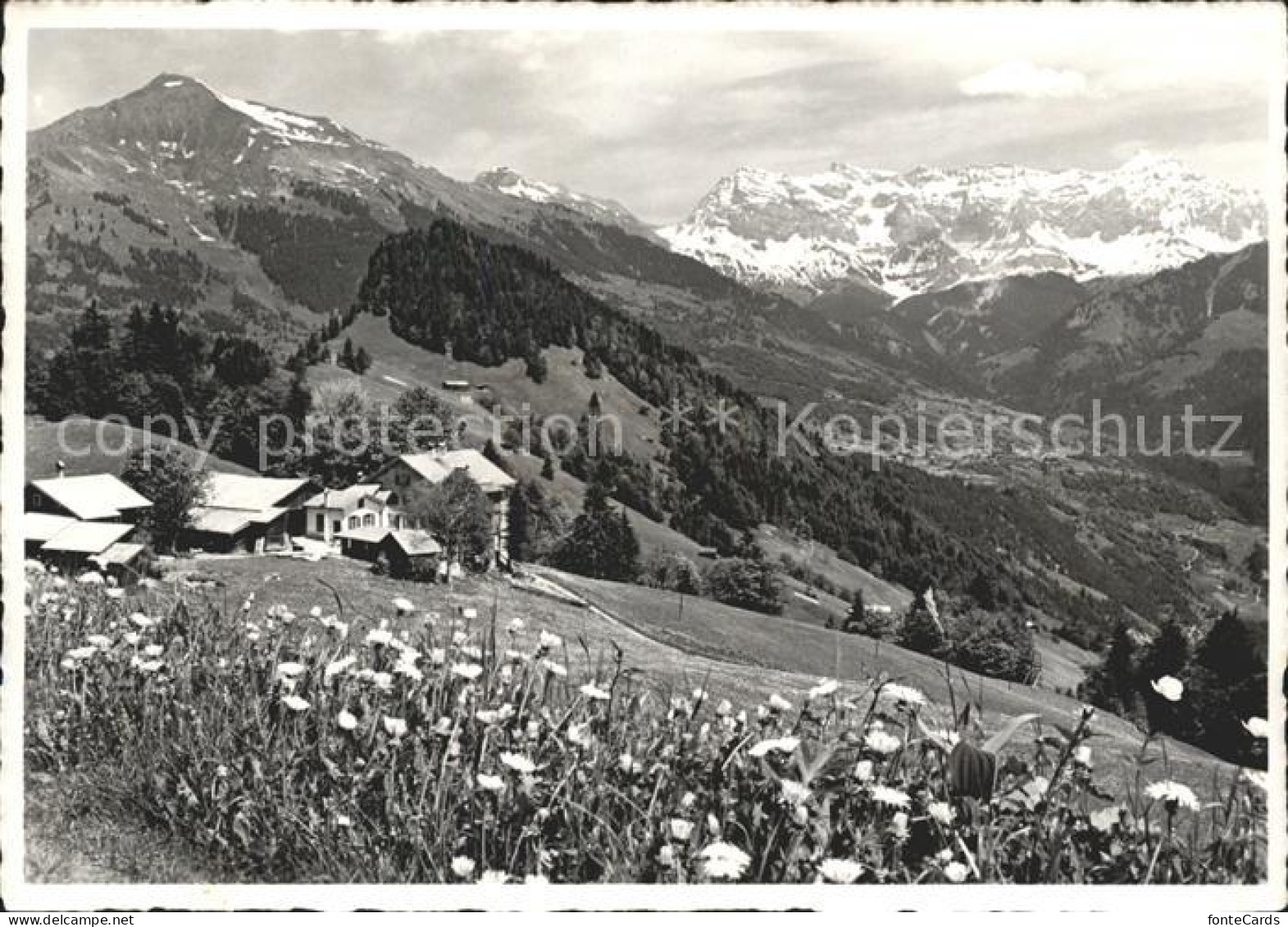 Valzeina Erholungsheim Flueeli Alpenpanorama