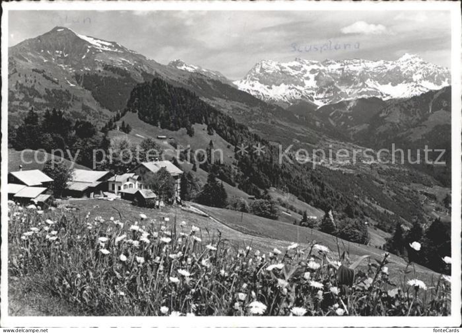 Valzeina Erholungsheim Flueeli Alpenpanorama