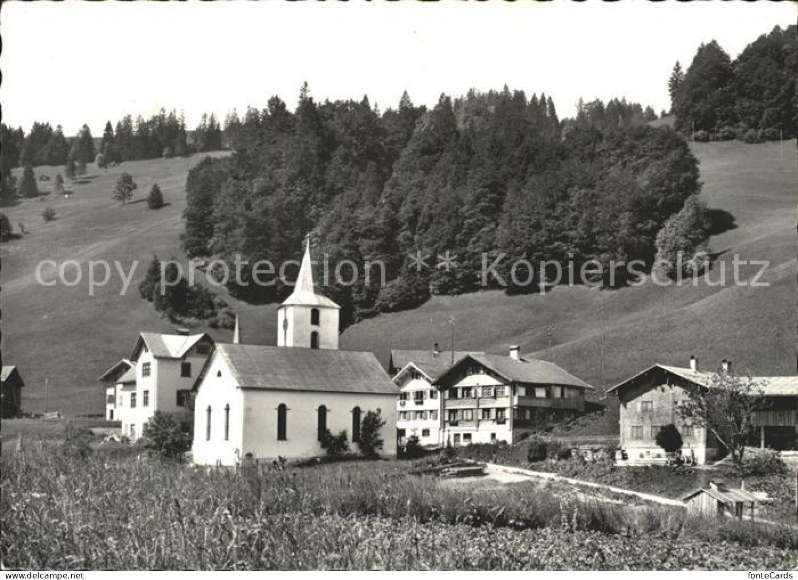 Valzeina Kirche Dorf