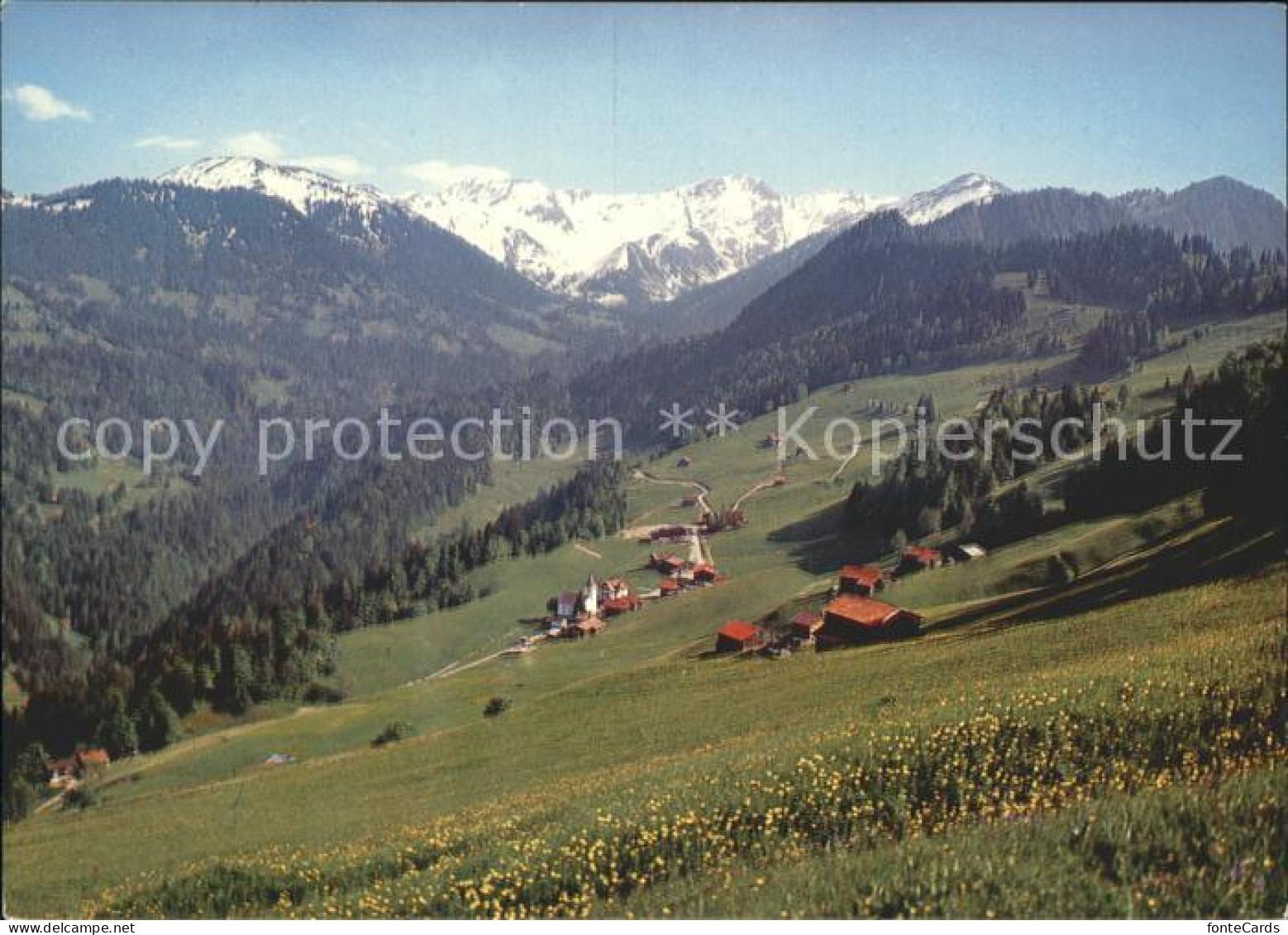 Valzeina mit Hochwanggruppe