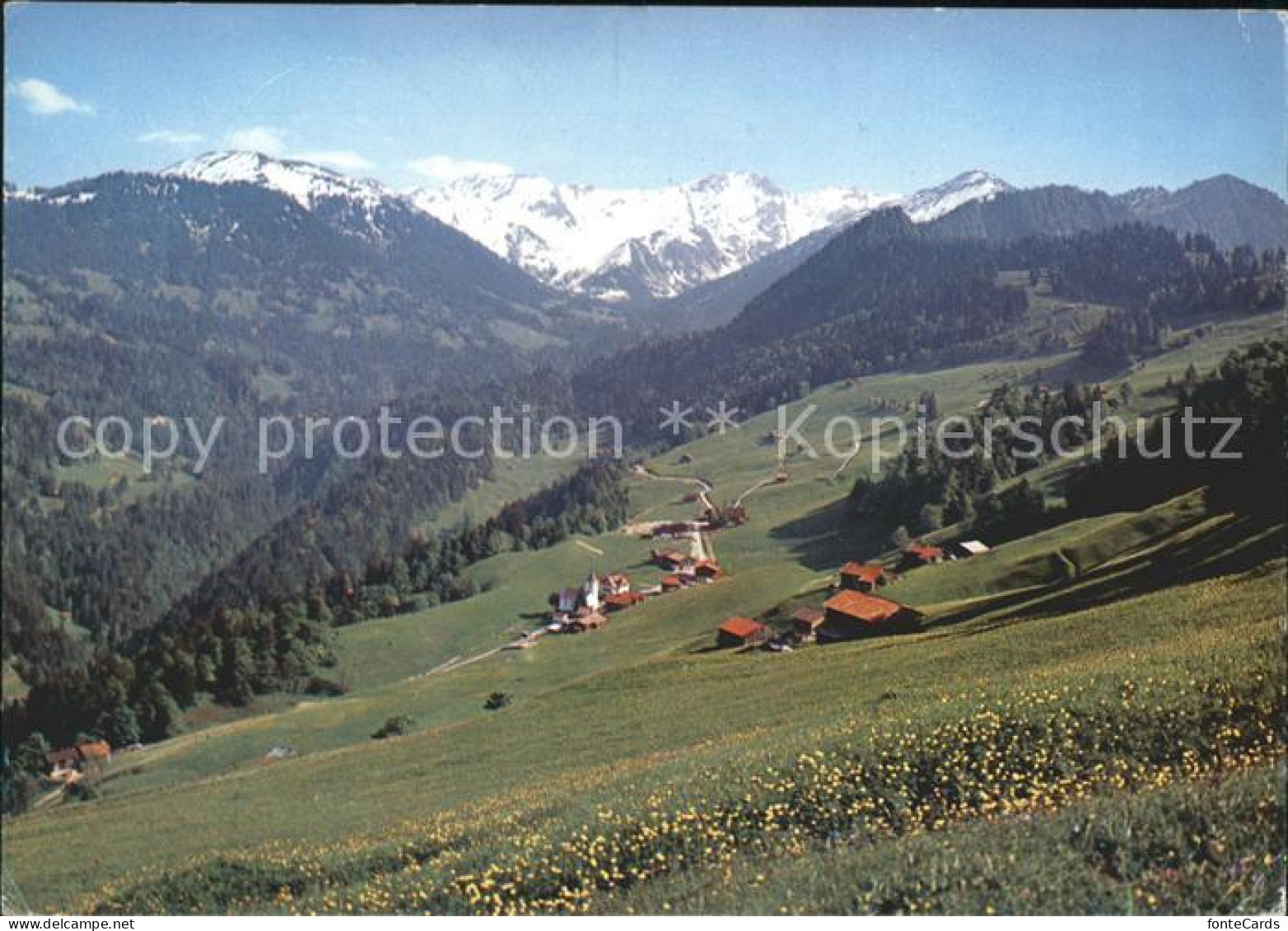 Valzeina mit Hochwanggruppe