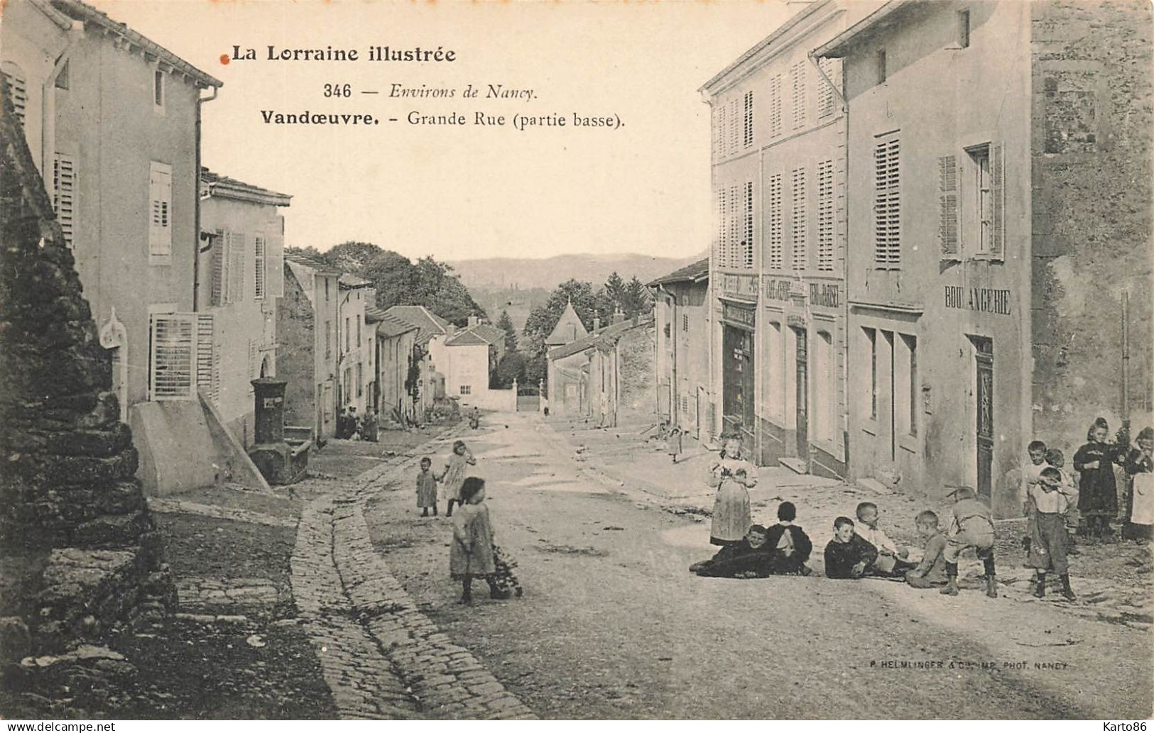 vandoeuvre * la grande rue , partie basse * environs de nancy * villageois * boulangerie