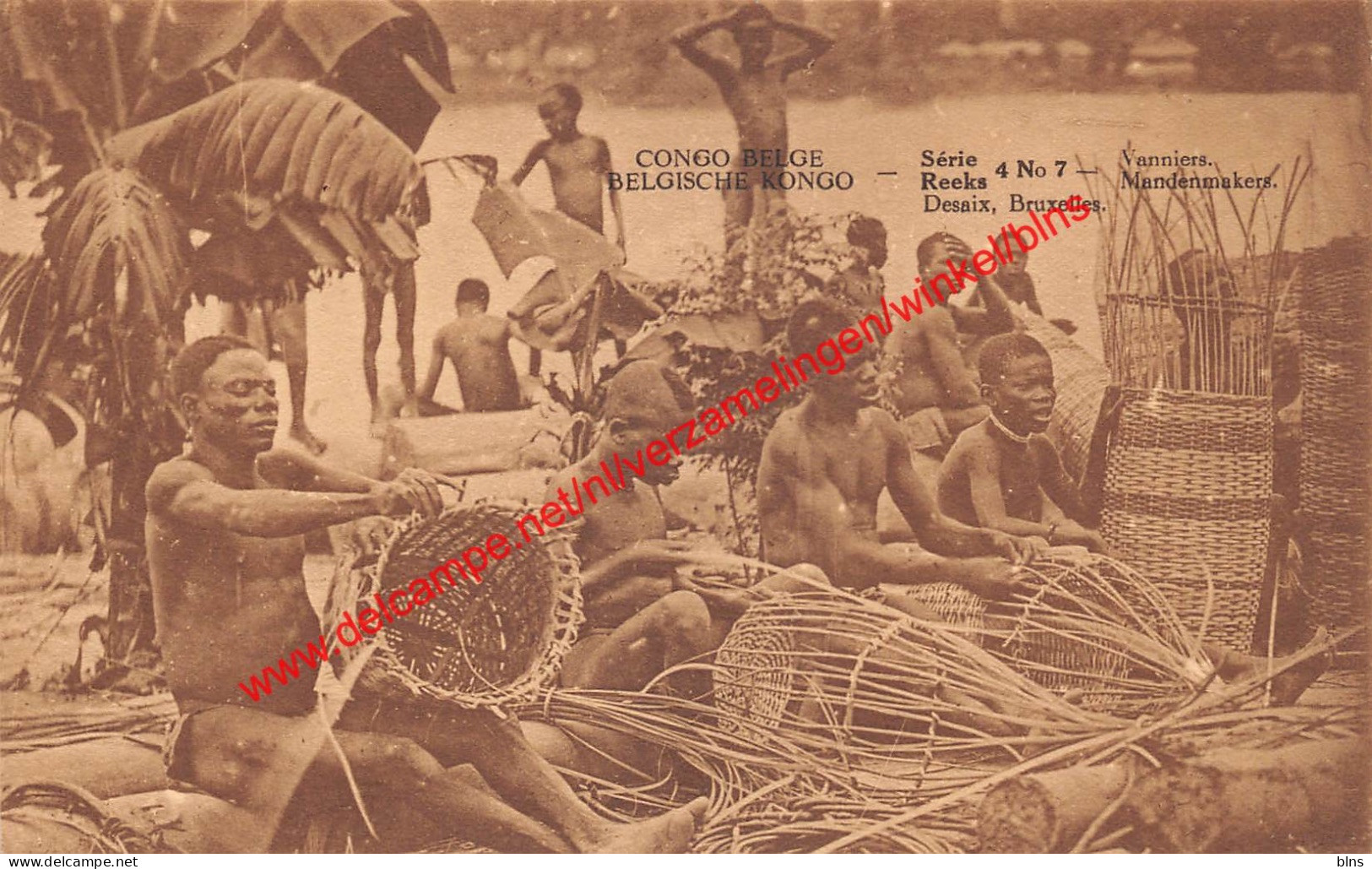 Vaniers - mandenmakers - Congo Belge Belgisch Kongo