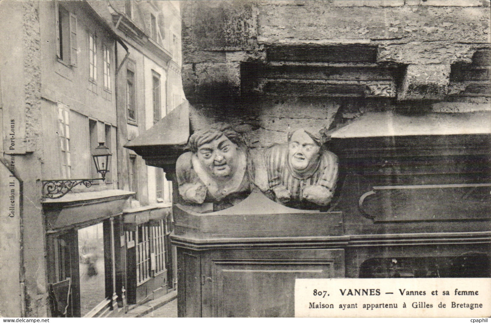 Vannes CPA VAnnes et sa femme MAison ayant appartenu a Gilles de Bretagne