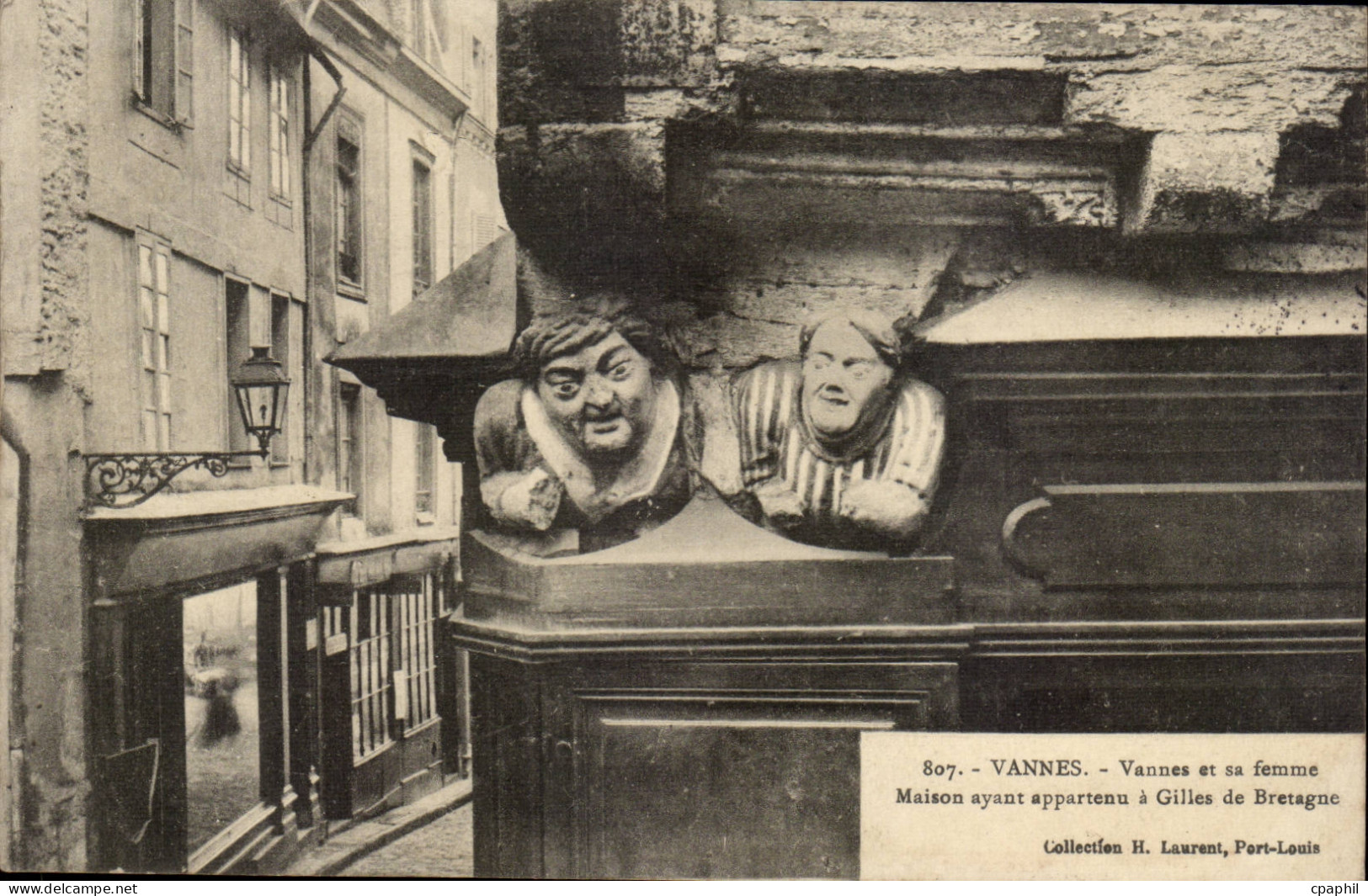 Vannes CPA Vannes et sa femme Maison ayant appartenu a Gilles de Bretagne