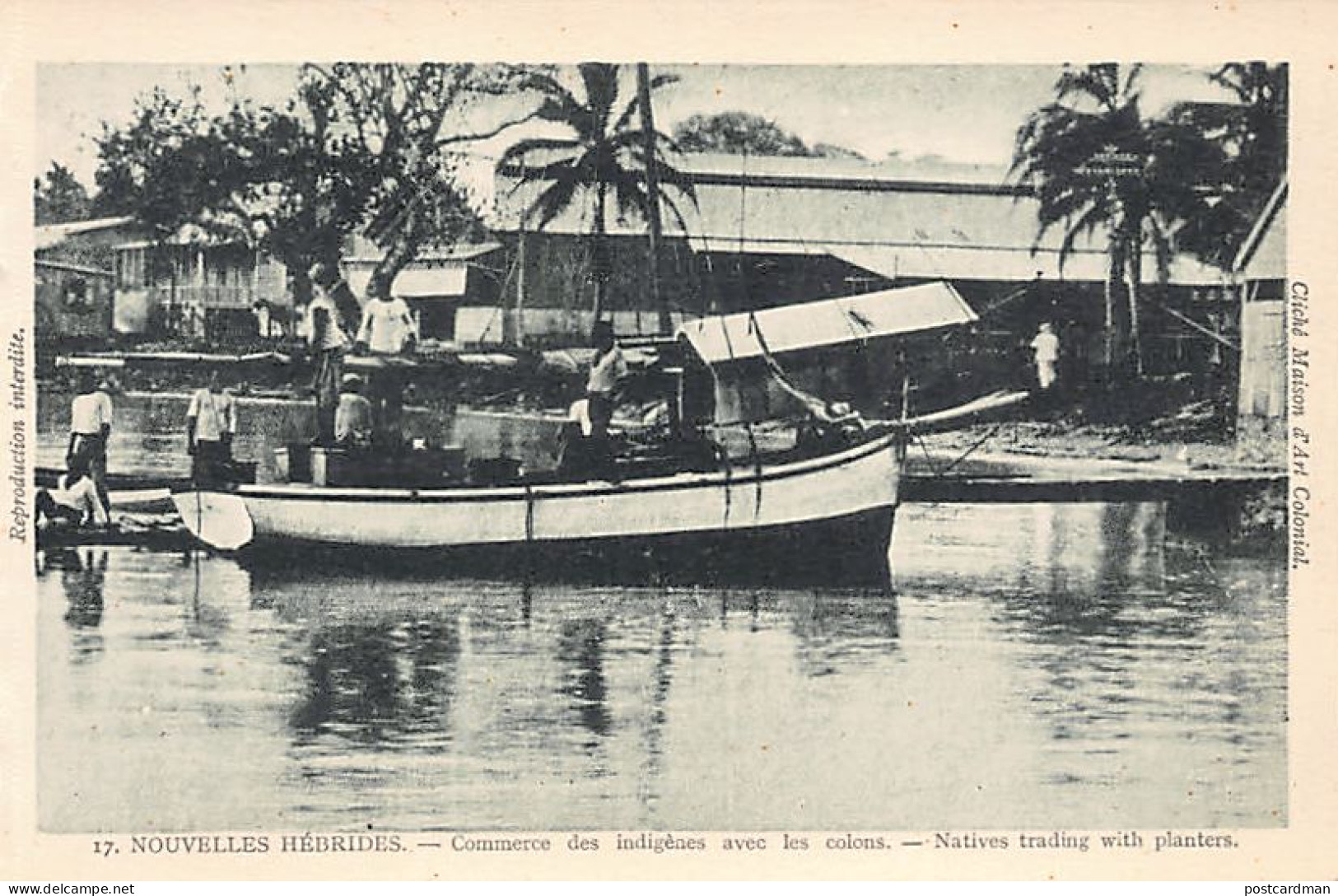 Vanuatu - Natives trading with settlers - Publ. La Maison d'Art Colonial