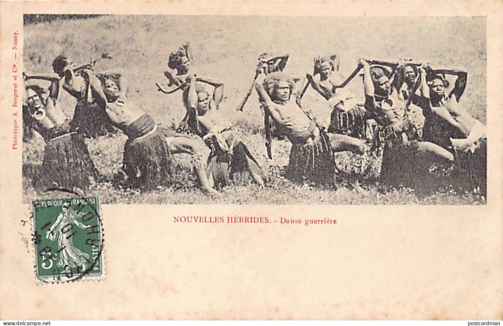 Vanuatu - New Hebrides - War Dances - Publ. A. Bergeret