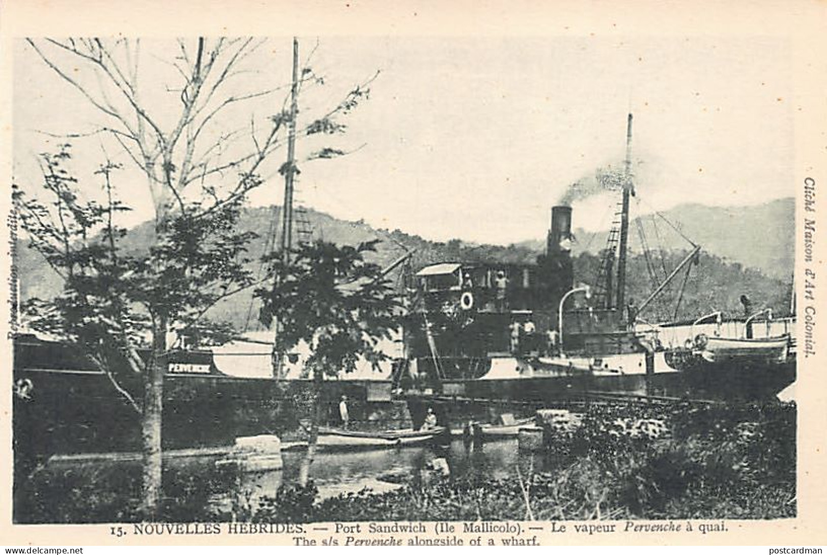 Vanuatu - PORT SANDWICH - Steamship Pervenche - Publ. La Maison d'Art Colonial