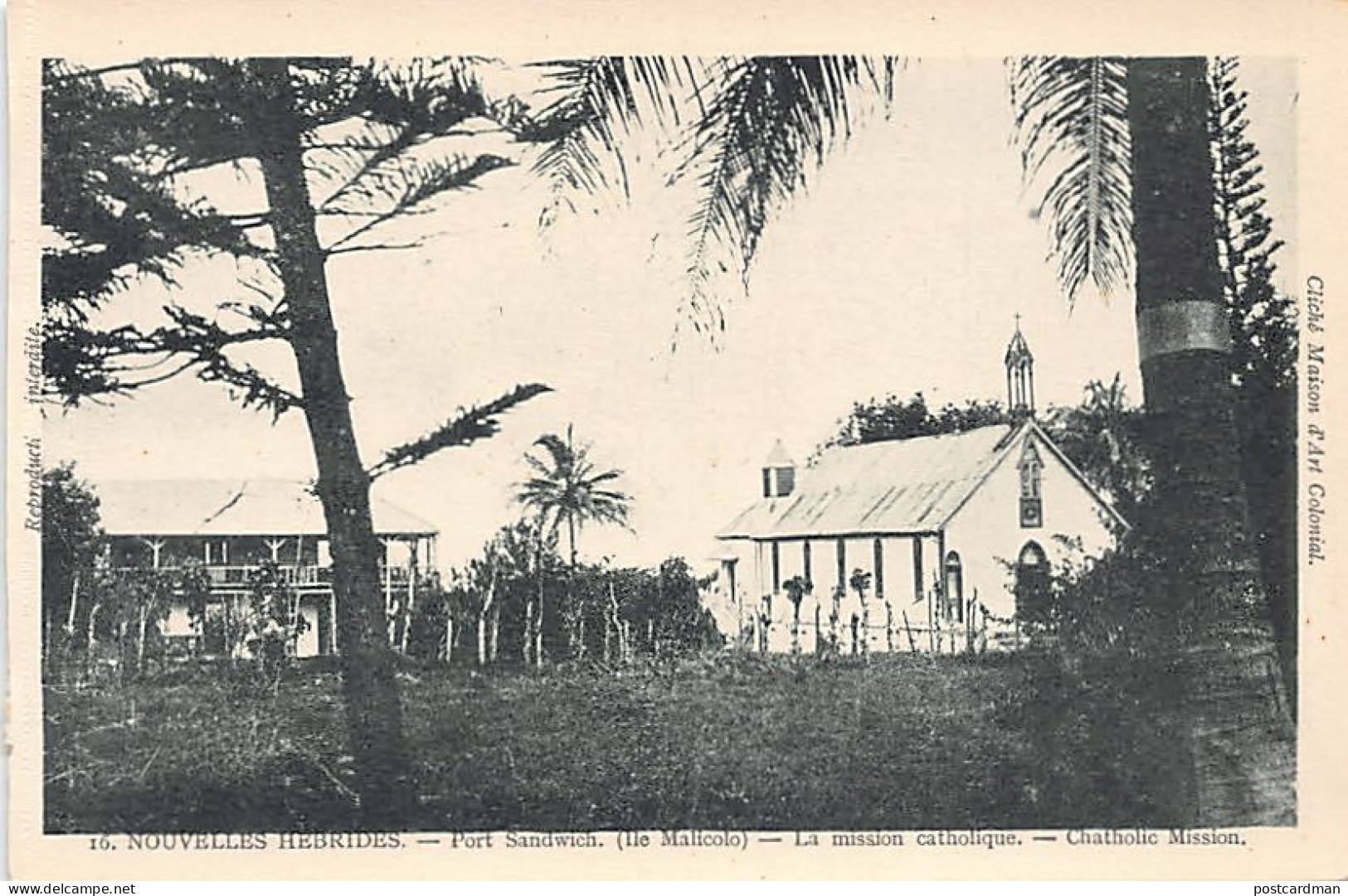 Vanuatu - PORT SANDWICH - The catholic mission - Publ. La Maison d'Art Colonial