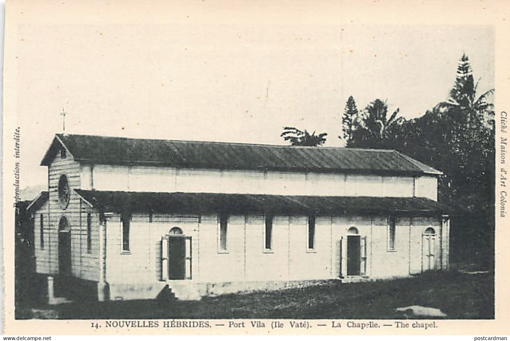 Vanuatu - PORT VILA - The chapel - Publ. La Maison d'Art Colonial