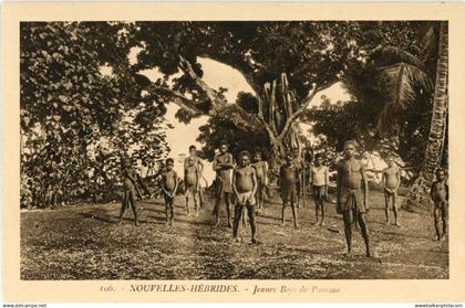 New Hebrides Vanuatu Paama Island Boys