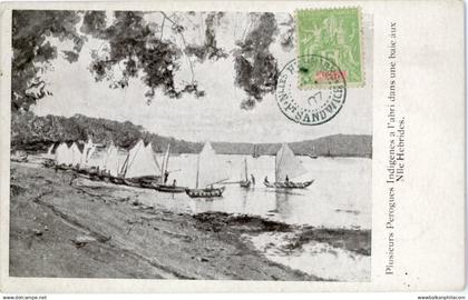 New Hebrides Vanuatu Perogues Sandwich 1907