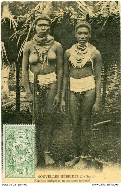 New Hebrides Vanuatu Santo Island Women Costume 1922