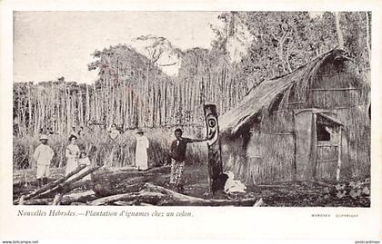 Vanuatu - Planting yams at a settler's house - Publ. Maroney