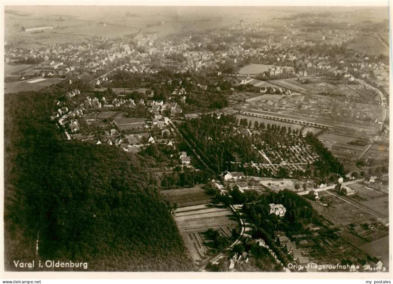 Varel Jadebusen Fliegeraufnahme