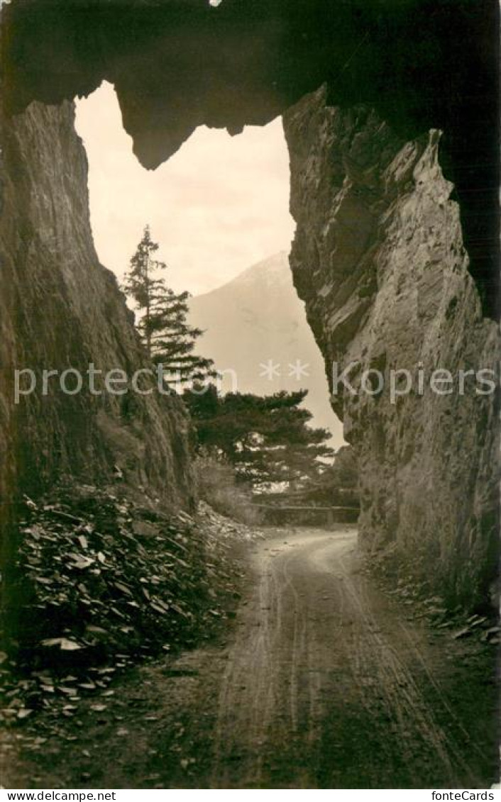 Varen Leuk Strassentunnel nach Inden